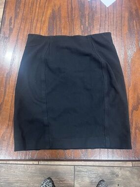 Ann Taylor Black Tailored Pencil Skirt